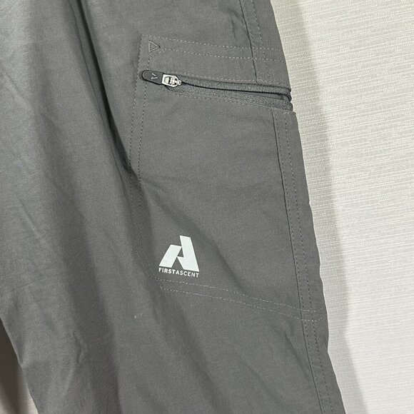 Eddie Bauer Pants Womens 8 First Ascent Gray Nylon Stretch Pull On Zip Pockets - Picture 4 of 9